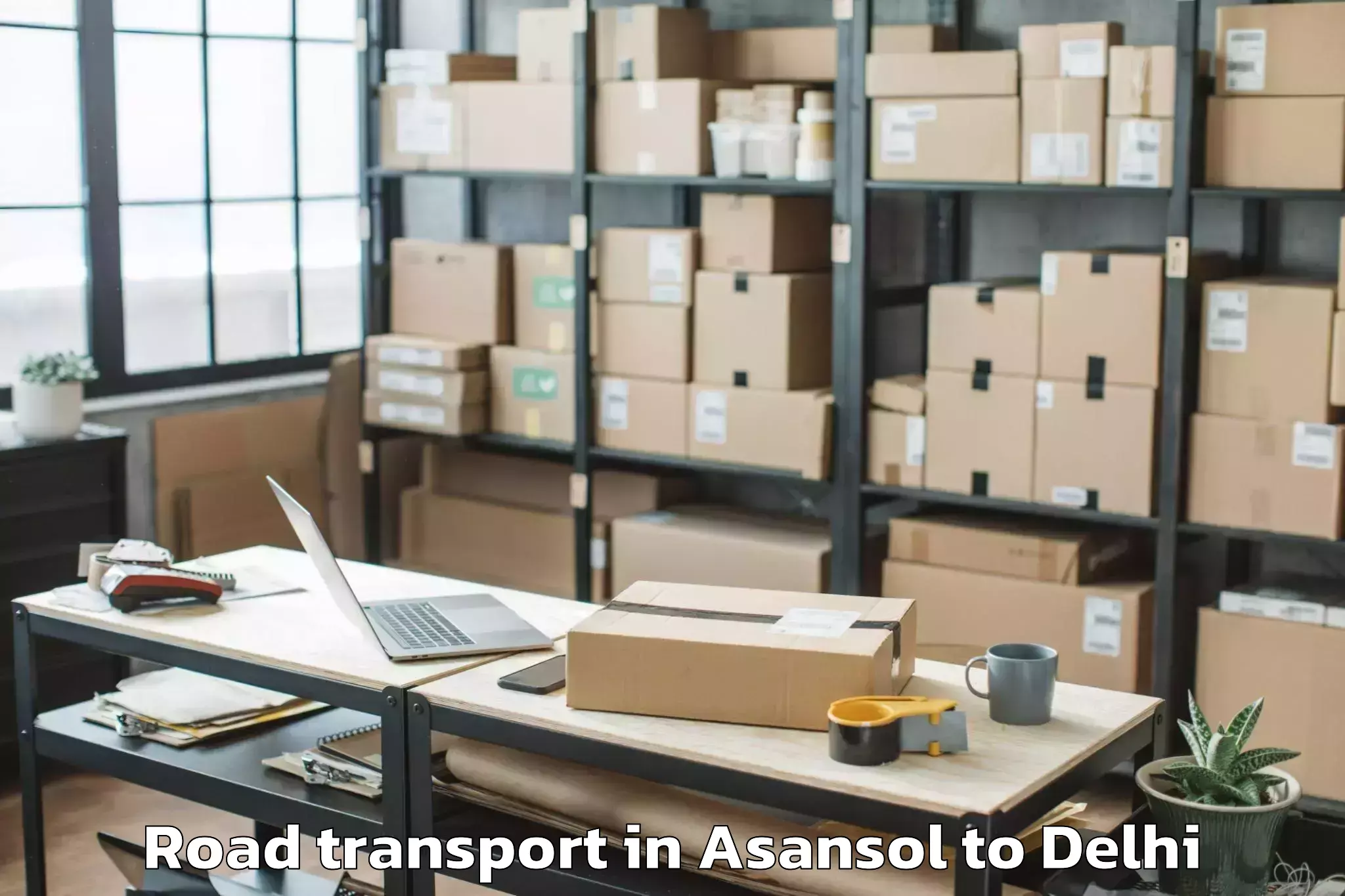 Discover Asansol to Flatted Factory Complex Okhla Road Transport